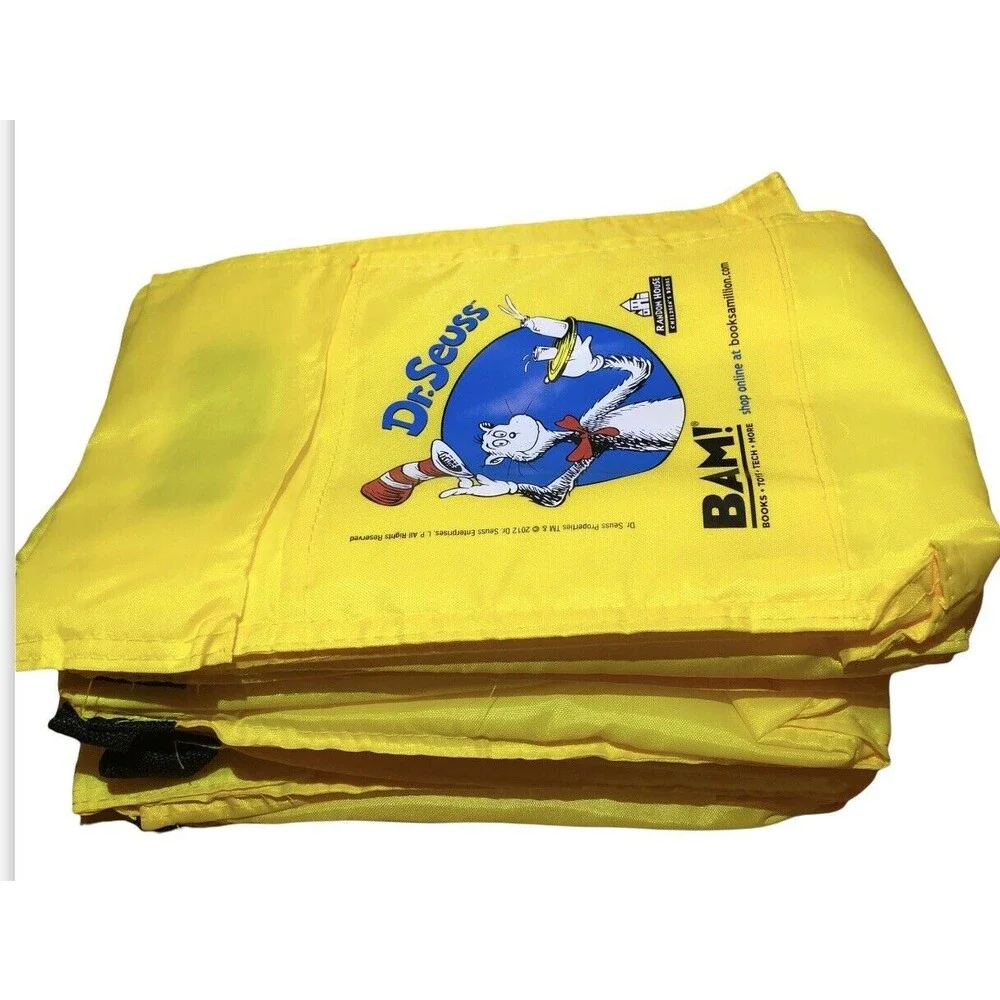 Dr. Seuss Lunch Bags 2012 Cat in the Hat Books a Million 5 Yellow‎ Insulated NEW
